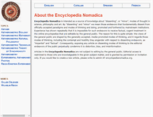 Tablet Screenshot of encyclopedianomadica.org
